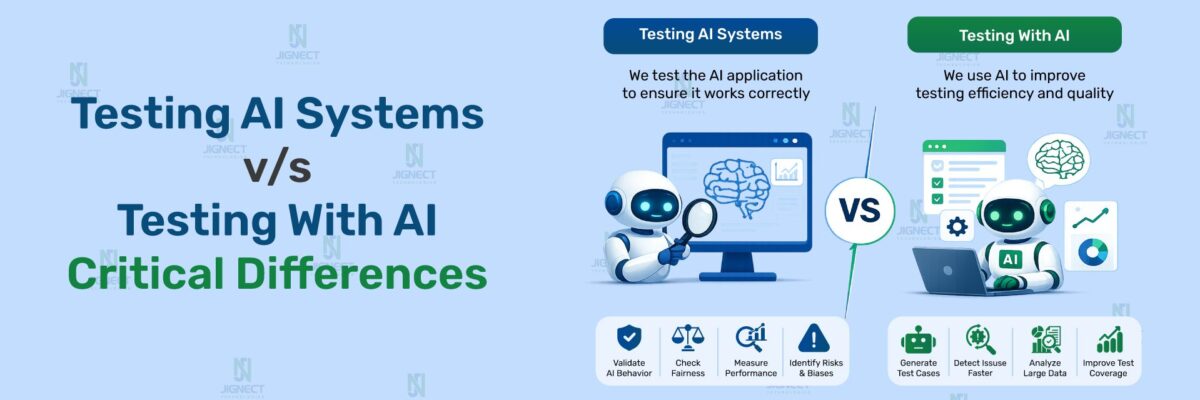 Testing AI Systems Versus Testing with AI Critical Differences